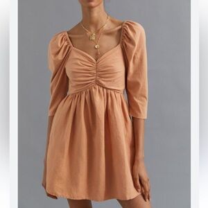 Anthropologie Puff-Sleeved Mini dress NWT